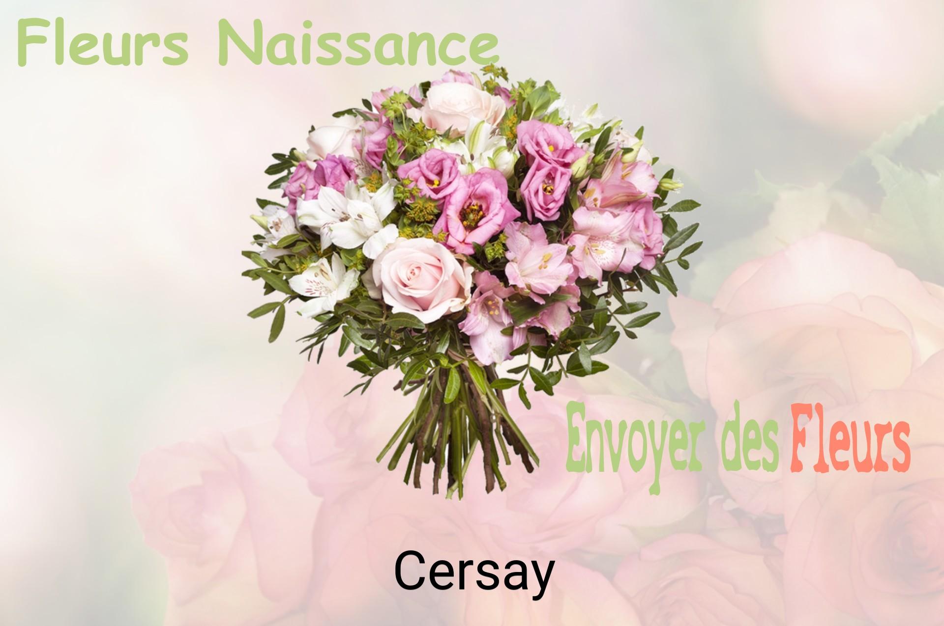 Bouquet de fleurs de naissance livré à Cersay